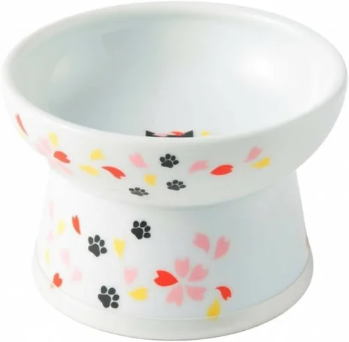 Vista 18 de Necoichi Cuenco elevado de comida para gatos sin estrés, elevado, prevención de reflujo, apto para lavavajillas y microondas, vendedor número 1