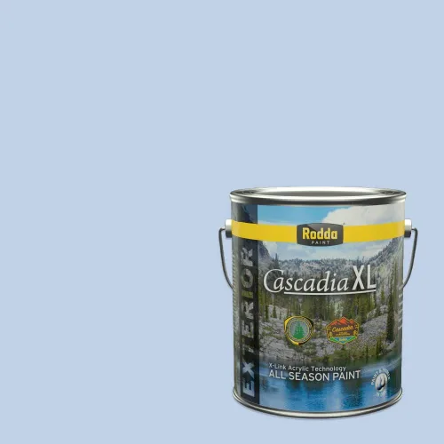 Vista 86 de Rodda Paint CASCADIA XL - Pintura e imprimación satinada para exteriores en uno, cuarto de galón, azul Madonna