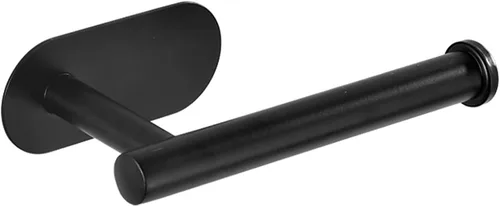 Vista 8 de Soporte de papel higiénico autoadhesivo - Soporte de papel higiénico de baño sin taladrar acero inoxidable cepillado (plateado)