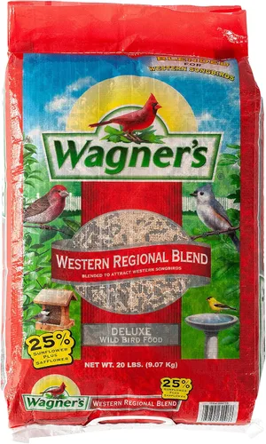 Vista 2 de Wagner's Paquetes de alimentos para aves silvestres - Mezclas regionales del oeste y del medio oeste (20 libras cada uno)