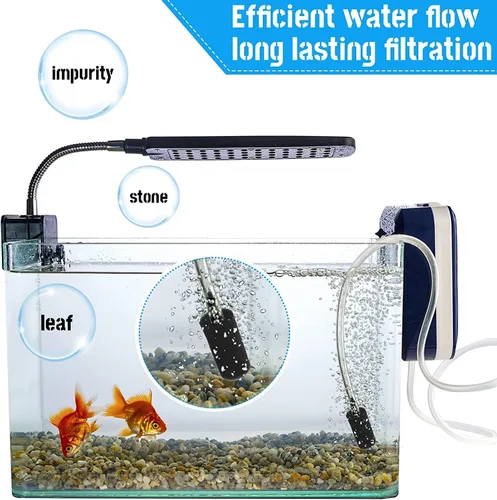 Vista 4 de 12 piezas de accesorios de rollo de espuma de esponja prefiltro negro para acuario pecera