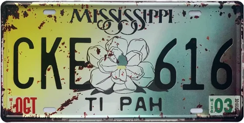 Vista 34 de Placa de matrícula de aluminio de Alabama, decoración de auto novedosa, placas de matrícula decorativas de 12"x6" para el frente del auto, placa