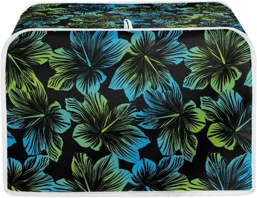 Vista 49 de Talayituse Alpaca Daisy Print 2 Slice Tostadora Cubiertas Protección contra el Polvo Cubiertas para Máquina de Pan Tostadora Horno Cubierta de Tela