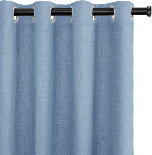 Vista 35 de Cortinas 100% Blackout Shield para puerta corredera, cortinas extra anchas de 63 pulgadas de largo, cortinas con ojales para puerta de patio