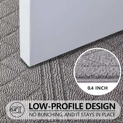 Vista 5 de REFETONE Tapete para interiores, tapete para puerta delantera y trasera de 24 x 36 pulgadas, tapetes con parte trasera de goma antideslizante