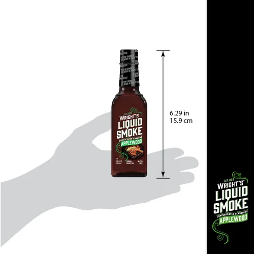 Vista 3 de Wrights Seasoning Ahumado líquido de Applewood, 3.5 onzas.