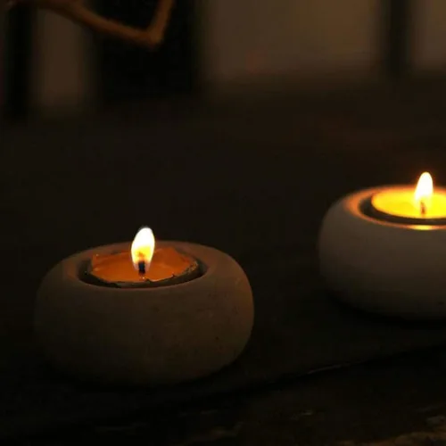 Vista 4 de Moldes de vela, Molde de silicona de cemento de hormigón molde de vela de bricolaje maceta de flores titular del molde de plantas suculentas