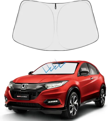 Vista 12 de Proadsy Parasol para parabrisas Rivian R1S 2022-2025 2026 de 4 capas plegable, protector de parasol frontal que bloquea los rayos UV, mantiene