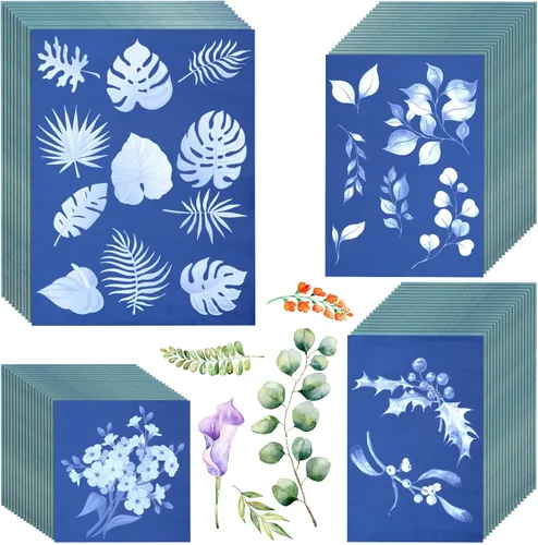 100 hojas de papel cianotipo Sun Print Kit A4 A5 A6 Papel de dibujo solar