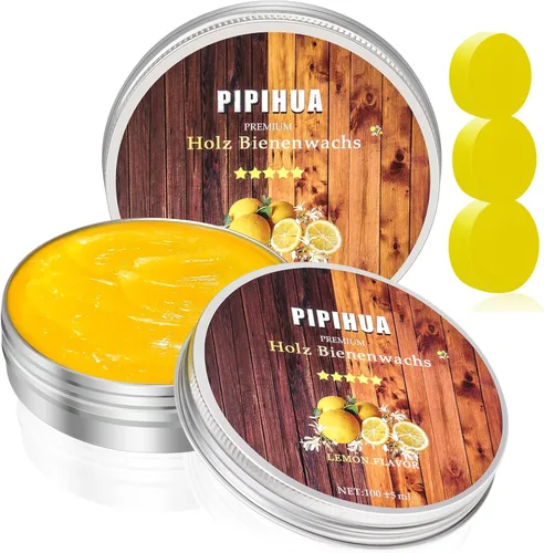 Vista 12 de PIPIHUA Cera de Abejas Abrillantadora y Acondicionadora para Muebles de Madera - Cera de Madera Impermeable y Restauradora, Cera de Abejas Multiusos