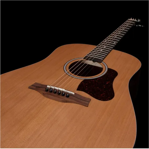 Vista 2 de Seagull S6 Cedar - Guitarra acústica delgada original, diapasón de palisandro, SEMI brillante natural