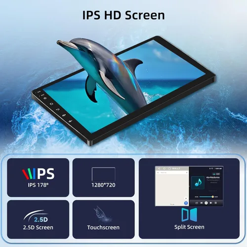 Vista 3 de 2+64G Carplay - Radio inalámbrica para coche Android para VW Beetle 2004-2010, pantalla táctil de 9 pulgadas con Android Auto/DSP/UI