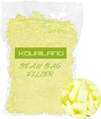 Vista 12 de Relleno de puf de 5 libras, relleno de espuma viscoelástica triturada, relleno de puf, relleno de puf para sofá, animales de peluche, cama de perro