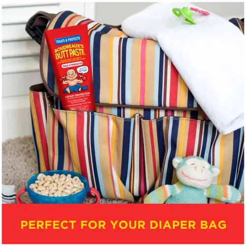 Vista 6 de Boudreaux's Butt Paste Crema para erupción de pañales de máxima resistencia, ungüento para bebé, tubo de 4 onzas, (paquete de 3)