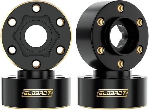 Vista 10 de GLOBACT Pesas de latón de 0.472 pulgadas, cubo hexagonal de rueda extendida, contrapeso de 1.80 oz para 1/10 Trx4 Trx6 Axial SCX10 II III Redcat