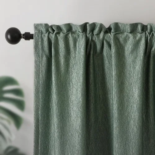 Vista 23 de Joydeco Cortinas Opacas de Lino para Dormitorio de 72 Pulgadas de Largo con Ojales de Alta Resistencia, Cortinas para Sala de Estar con Aislamiento