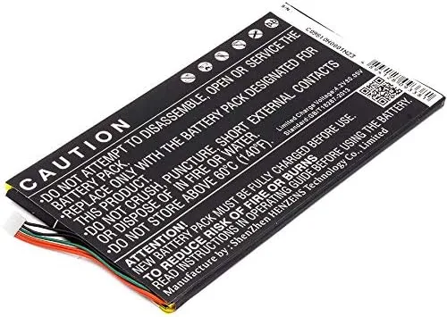 Vista 3 de Reemplazo de batería de 3,7 V para tableta Barnes & Noble BNA-B0002, L83-4977-266-01-4 BNRV400, BNTV400, Nook HD 7