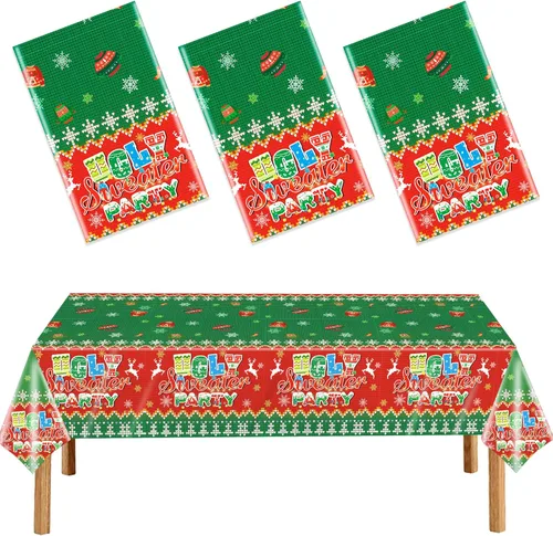 Vista 9 de 3 manteles de plástico con diseño a cuadros, decoración de fiesta de cumpleaños, mantel desechable para niños, suministros de fiesta de cumpleaños