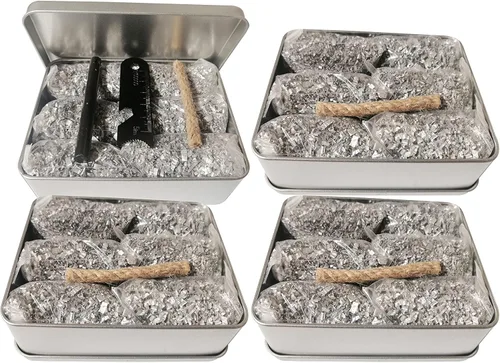 Vista 12 de Kit de inicio de incendios de emergencia, 6 bolsas de magnesio + varilla de ferro de 3.15 pulgadas (más de 12,000 golpes) + cuerda encerada de 4