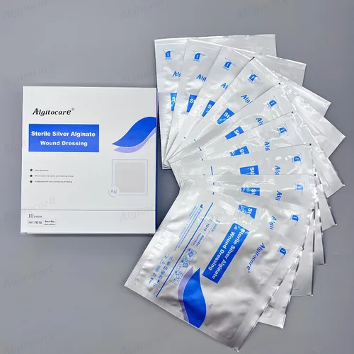 Vista 8 de Apósito para heridas de alginato de calcio con vendaje para heridas de alginato de calcio de plata Ag