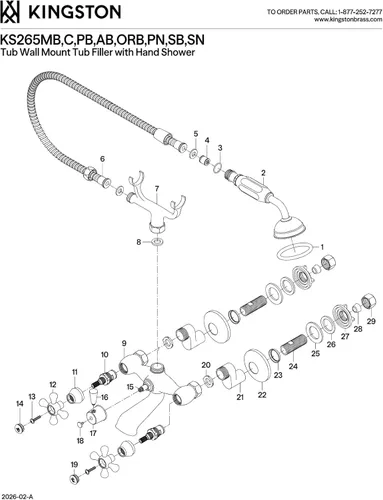 Vista 8 de Kingston Brass Kingston KS265AB - Llenador de bañera ajustable de 6 pulgadas para montaje en pared, latón antiguo