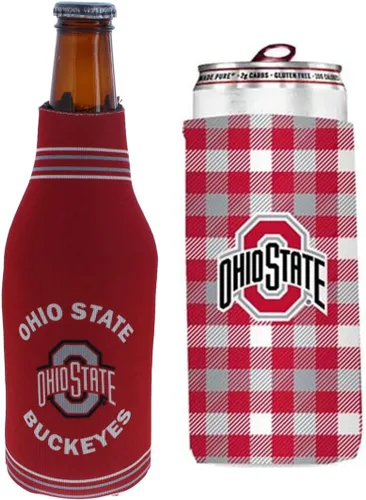 Vista 87 de College Team Color Logo Can & Bottle Holder Insulator Beverage Cooler Set