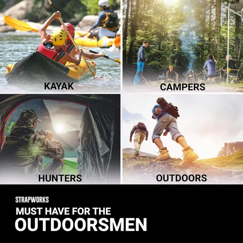 Vista 5 de Strapworks Heavyweight Polypropylene Webbing - Heavy Duty Poly Strapping for Outdoor DIY Gear Repair, 1.5 Inches