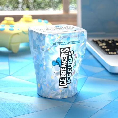 Vista 5 de ICE BREAKERS Ice Cubes - Botellas de goma de mascar sin azúcar, 3.24 onzas (6 unidades, 40 piezas)