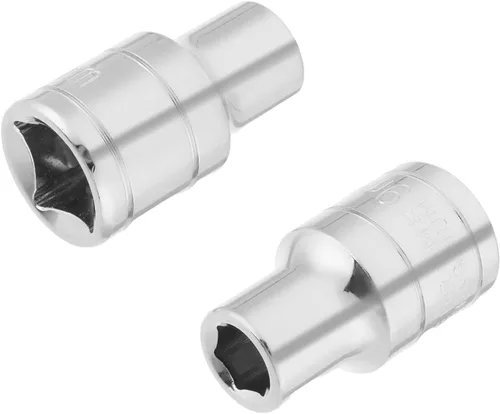 Vista 9 de Utoolmart 2 piezas de 1/2 pulgada hexagonal zócalo, 6-punto 0.315 in Drive métrico socket para reparaciones generales