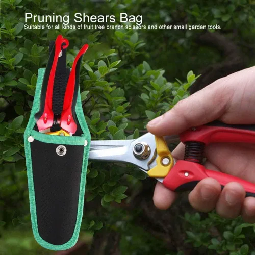 Vista 4 de Funda de podadora de jardín, tijeras de podar, funda de tijera, tijeras de podar, bolsa de herramientas con hebilla