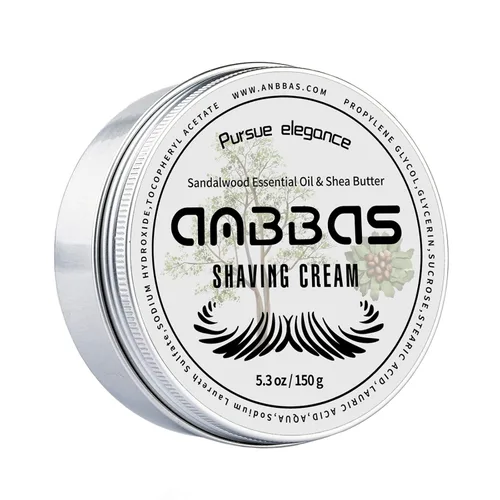Vista 8 de Anbbas Jabón de afeitar leche de cabra 3.53 oz para barbero barbero tradicional afeitado húmedo (1 unidad, 3.5 oz)