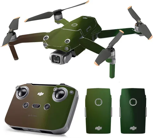 Vista 12 de SopiGuard Skin for DJI Mavic Air 2s Juego completo de calcomanías de vinilo de precisión + controlador + 3 fundas de batería (blanco mate)