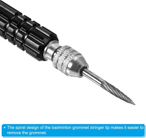 Vista 3 de PATIKIL Removedor de ojales de bádminton, accesorio de herramienta de raqueta de bádminton de acero inoxidable