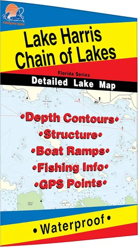 Mapa de pesca Harris Chain of Lakes