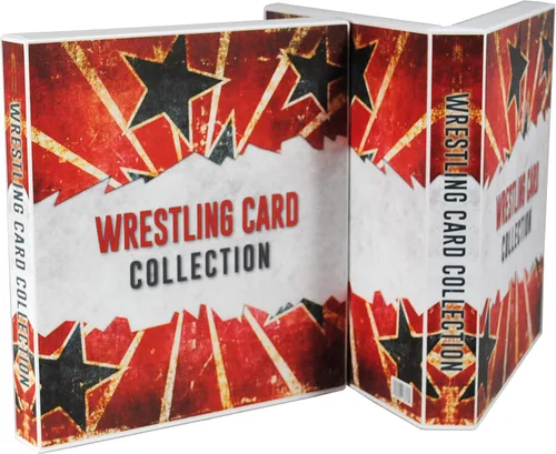 Vista 9 de UniKeep WWE WrestleMania - Carpeta de almacenamiento de tarjetas coleccionables con temática de WWE - Viene con 20 páginas de tarjetas