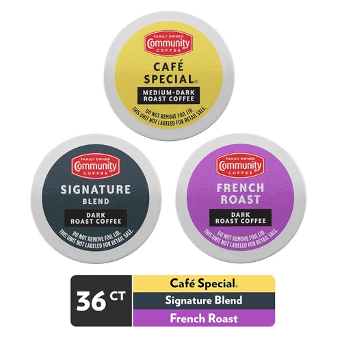 Vista 11 de Community Coffee Paquete de surtido de amantes del tueste medio, 36 cápsulas de café, compatibles con cafeteras Keurig 2.0 K-cup, 12