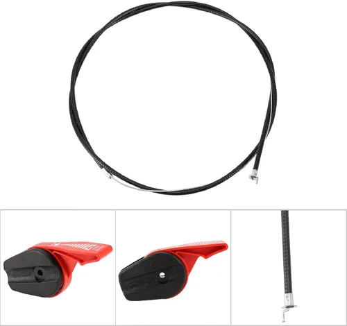 Vista 3 de TOPINCN Cable de acelerador de cortacésped, cortadora universal de 65 pulgadas, control del acelerador, interruptor de cable, kit de reemplazo
