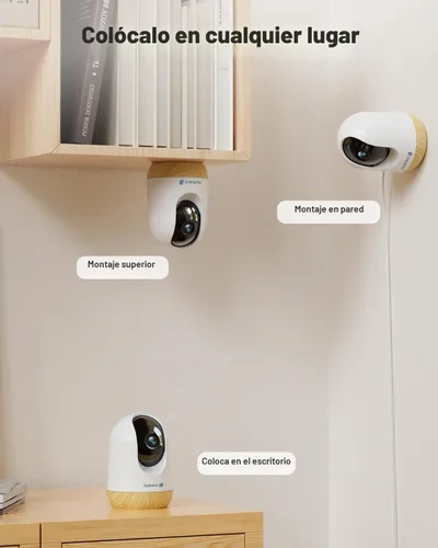 Vista 6 de MUBVIEW Cámara de seguridad interior de 5MP, cámara WiFi de doble banda