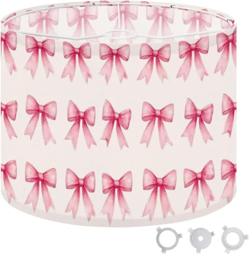 Vista 19 de Lamp shades for Table Lamps Boho Abstract Terracotta Orange Texture Foliage Light Shade Subtle Medium Drum Lamp Shades 13''W x 10''H Replacement