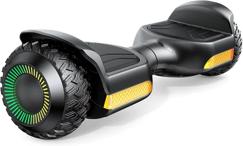 Gyroor G13 - Aeropatineta todoterreno con luces LED y Bluetooth, regalo