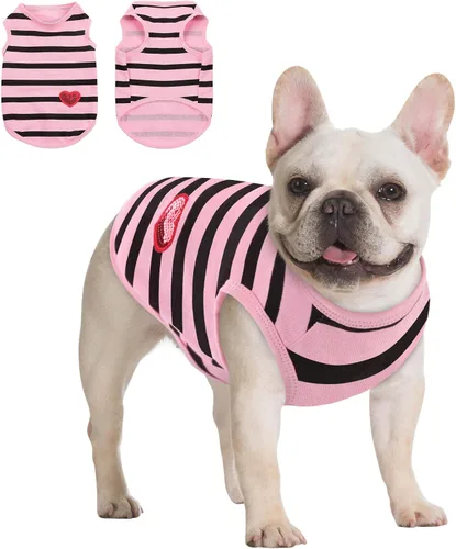 Vista 30 de Queenmore Camisa para perros pequeños, camisa suave y transpirable para perros, gatos, macho y hembra, ropa para mascotas para todas las estaciones