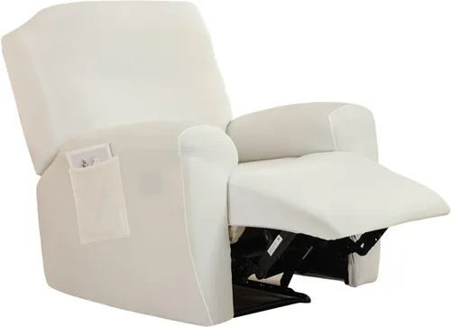 Vista 58 de CRFATOP Funda elástica para sillón reclinable, 4 piezas, fundas impresas para silla reclinable de 1 asiento, colección Fallon, protector de muebles