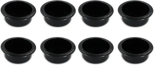 Vista 6 de T Tulead 4 portavasos, sofá, plástico, portavasos, mesa de barco, soporte de taza negro, 3.39 pulgadas de diámetro