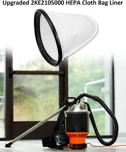 Vista 3 de Bolsa de filtro de vacío 2KE2105000 de repuesto compatible con Hoover & Royal Backpack aspiradora de hombro de tela C2401 RY4000