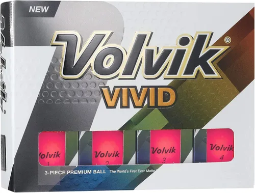 Vista 6 de Volvik Pelotas de golf de colores con acabado mate vívido (una docena)