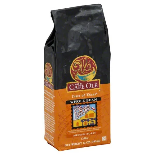 HEB Cafe Ole Taste of Texas - Café en grano entero, bolsa de 12 onzas (paquete de 3) (Taste of The Hill Country tostado medio, vainilla y canela)