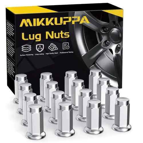 Vista 12 de MIKKUPPA Tuercas negras de 9/16"-18, repuesto para Dodge Dakota 2006-2010, Durango 2004-2009, Ram 1500 OEM Factory 2002-2010, tuercas hexagonales