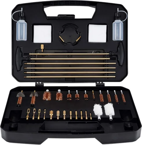 BOOSTEADY Pro Gun Cleaning Kit Universal Gun Cleaning Kit Handgun Shotgun Cleaning Kit for All Guns with High-end Brass Brushes, Mops, Jags,