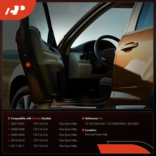 Vista 2 de A-Premium Actuador de Pestillo de Cerradura de Puerta Compatible con Honda CRV CR-V 2007 2008 2009 2010 2011, L4 2.4L Sport Utility, Actuador