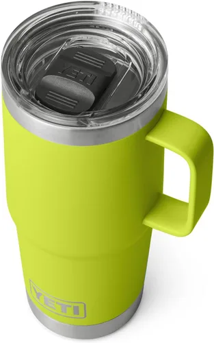 Vista 27 de YETI - Vaso de viaje Rambler de 20 onzas, de acero inoxidable, aislada al vacío con tapa fuerte Stronghold Blanco